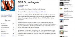 WordPress Meetup #50 - CSS Grundlagen Tobias Fritz e-colori.com