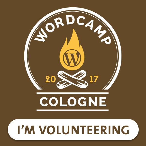 WordPress WordCamp Köln - Volunteer 2017