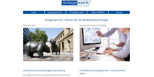 WordPress Internetseite - Anlagewerk AG in Bonn