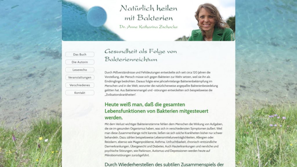 Website Erstellung Buch Präsentation Zschocke